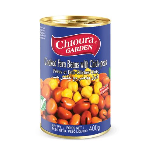 Picture of Chtoura Garden Cooked Fava Beans & Chickpeas 400g
