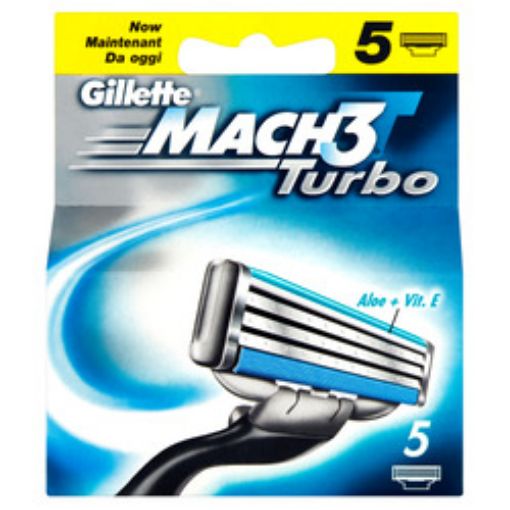 Picture of Gillette Mach 3 Turbo Aloe+Vit E 5s