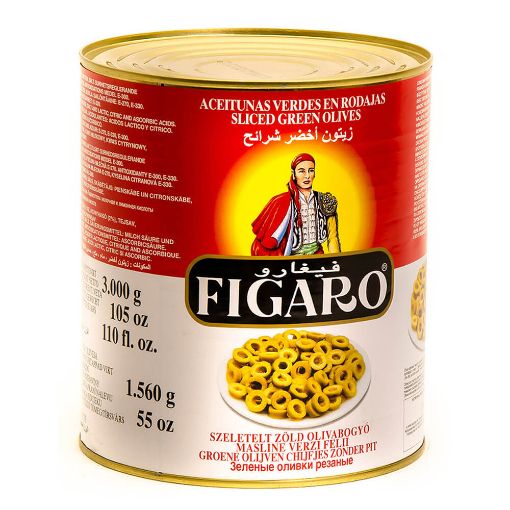 Picture of Figaro Sliced Green Olives 3kg