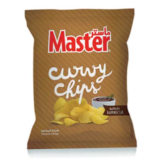 Picture of Master Chips Curvy BBQ 80g