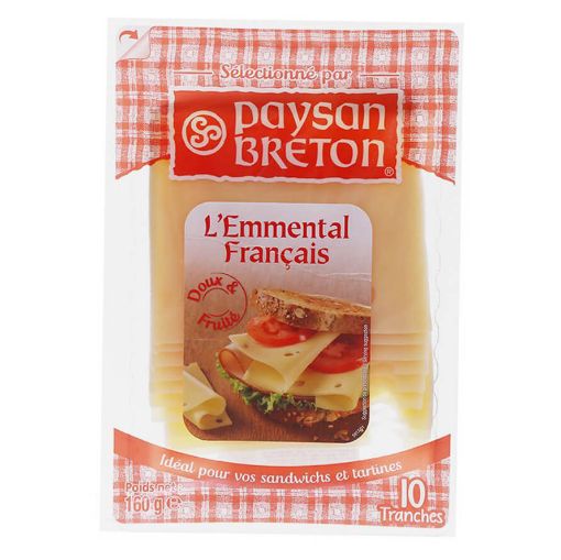 Picture of Paysan Breton 10 Emmental Slices 160g