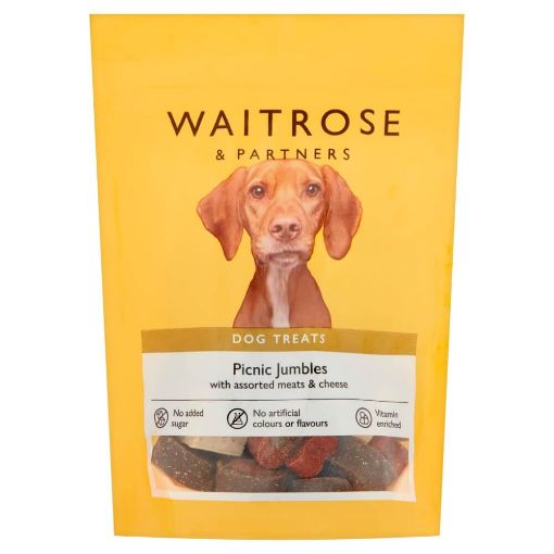 Picture of Waitrose Picnic Jumbles For Dogs 150g