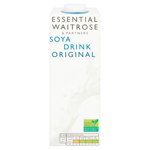 Picture of Waitrose Essential Soya Drink Original 1ltr
