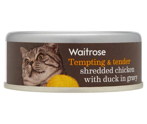 Picture of Waitrose Cat Food Shredded Chicken/Duck In Gravy 80g