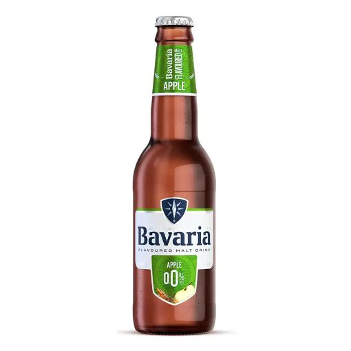Picture of Bavaria 0.0% Apple Bottle 330ml