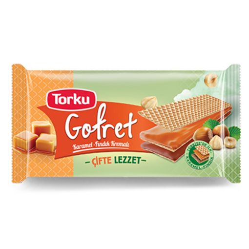 Picture of Torku Gofret Wafer Caramel & Hazelnut Cream 40g