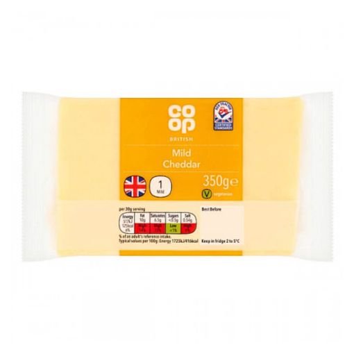 Picture of Co-op Mild White Cheddar 350g