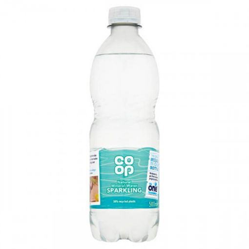 Picture of Co-op Natural Mineral Water Sparkling 500ml