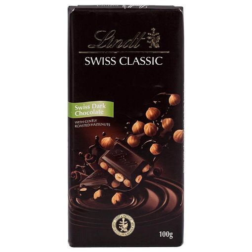 Picture of Lindt Swiss Classic Dark Hazelnut 100g