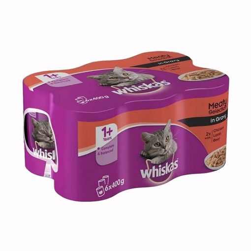 Picture of Whiskas Meat Selection In Gravy (400gx6)