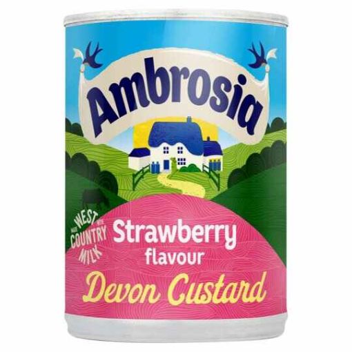 Picture of Ambrosia Strawberry Devon Custard Tin 400g