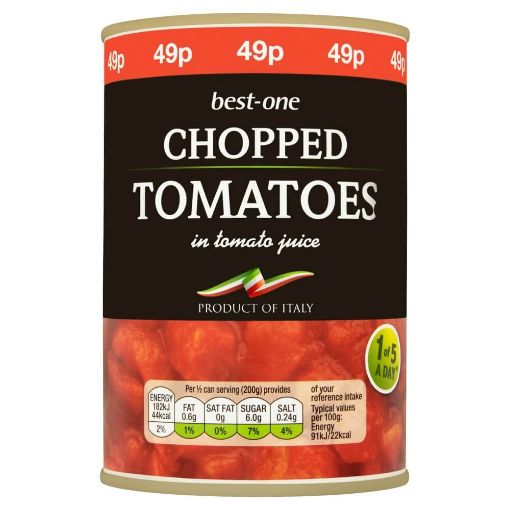 Picture of Best-One Chopped Tomatoes 400g