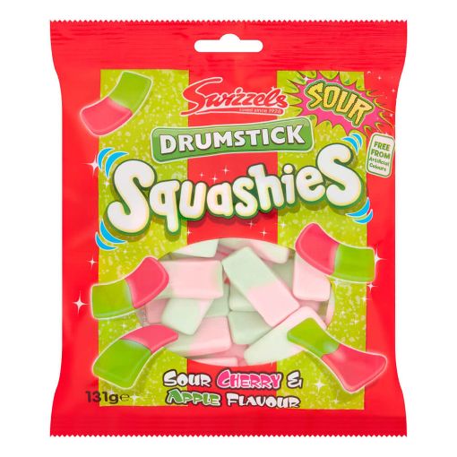 Picture of Swizzels Drumstick Cherry&Apple Squashies 131g