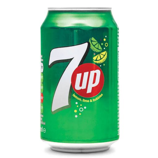 Picture of 7-Up Can Lemon & Lime Bubble 330ml