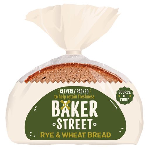 Picture of Baker Street Sliced Rye & Wheat Bread 500g