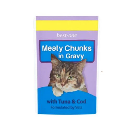 Picture of Best-One Cat Food Pouch Tuna & Cod 100g