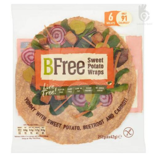 Picture of Bfree Sweet Potato Wraps GF 252g