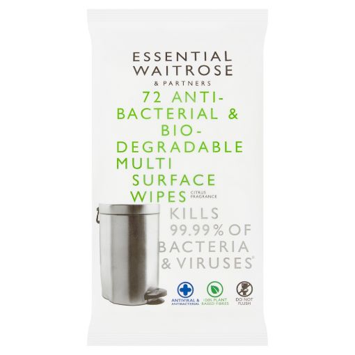 Picture of Waitrose Essential Multi Surface Wipes 72s