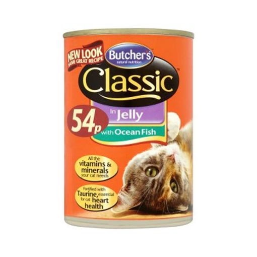 Picture of Butchers Classic Cat Ocean Fish in Jelly 400g
