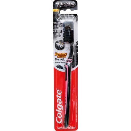 Picture of Colgate Toothbrush Double Action Charcoal MED