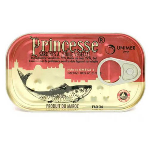 Picture of Princesse Sardine in Veg oil 125g