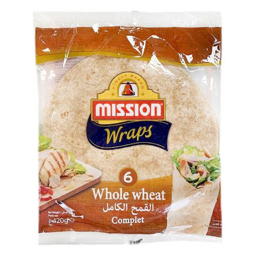 Picture of Mission Whole Wheat Tortillas (6s) 25cm 420g