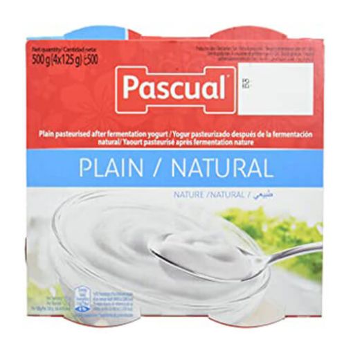 Picture of Pascual Flavoured Yogurt Plain 4x125g