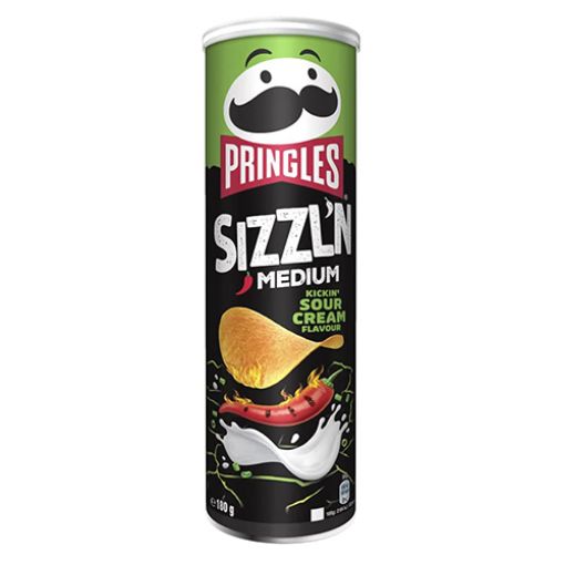 Picture of Pringles Sizzln Kickin Sour Cream 180g