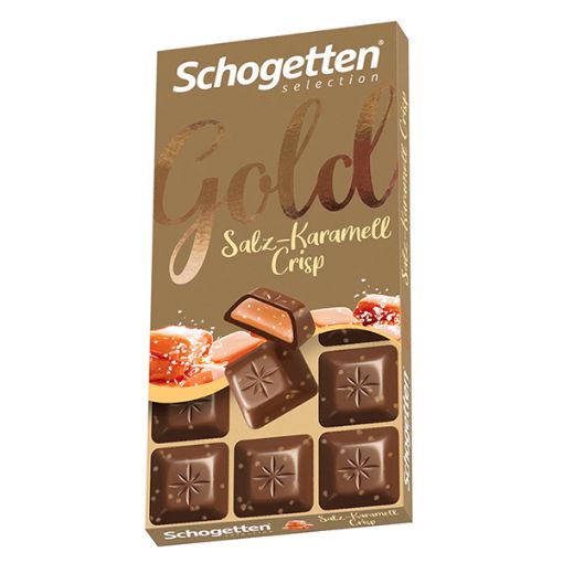 Picture of Schogetten Gold Salted Caramel Crispies 100g
