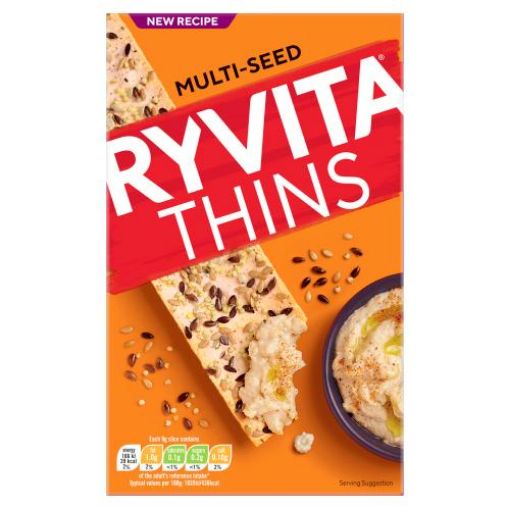 Picture of Ryvita Thins Multi-Seed Flatbreads 125g