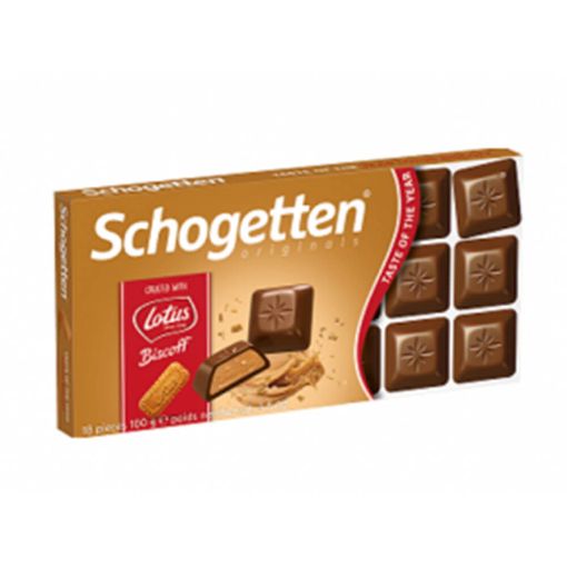 Picture of Schogetten Chocolate with Lotus Biscoff 100g