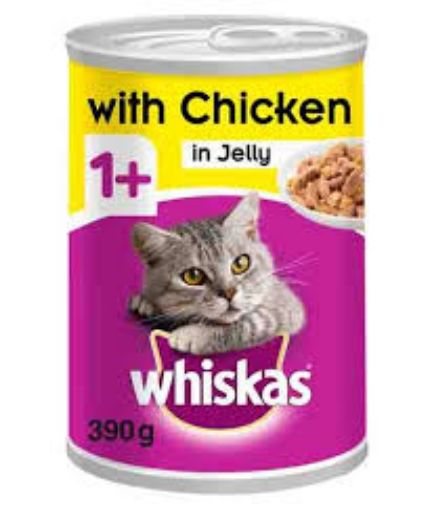 Picture of Whiskas Poultry Selection In Jelly 1+Yr (390g)