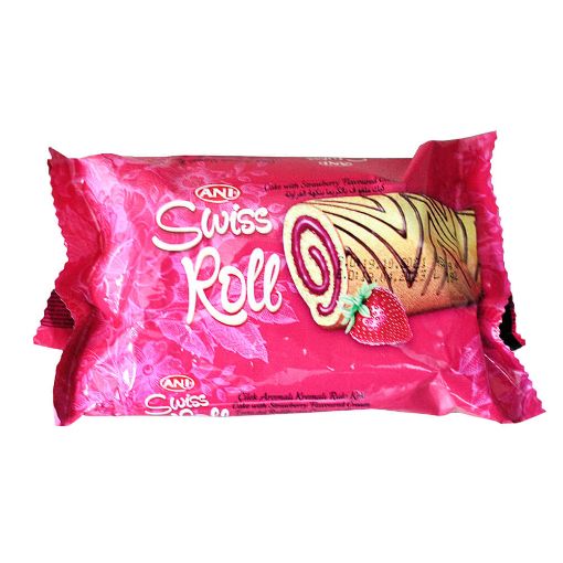 Picture of Ani Swiss Roll Cake With Strawberry Cream 45g