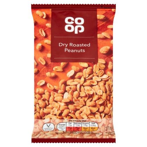 Picture of Co-op Dry Roasted Peanuts 275g