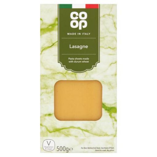Picture of Co-op Plain Lasagne 500g