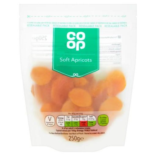 Picture of Co-op Soft Apricots 250g