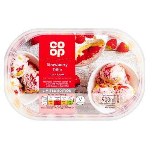 Picture of Co-op Strawberry Trifle Ice Cream 900ml