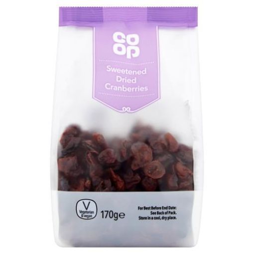 Picture of Co-op Sweet Dried Cranberries 170g