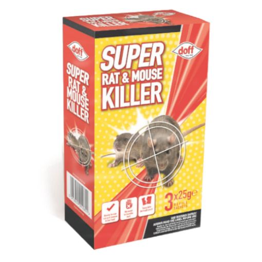 Picture of Doff Rat&Mouse Killer 3 Pack 25g