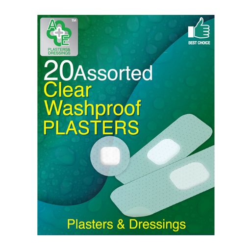 Picture of A&E Plasters Clear Washproof&Dressing 20s