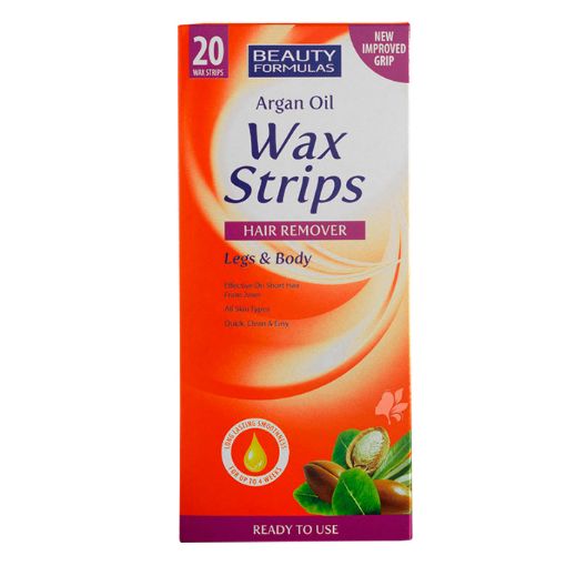 Picture of Beauty Formulas Argan Oil Wax Strips 20s