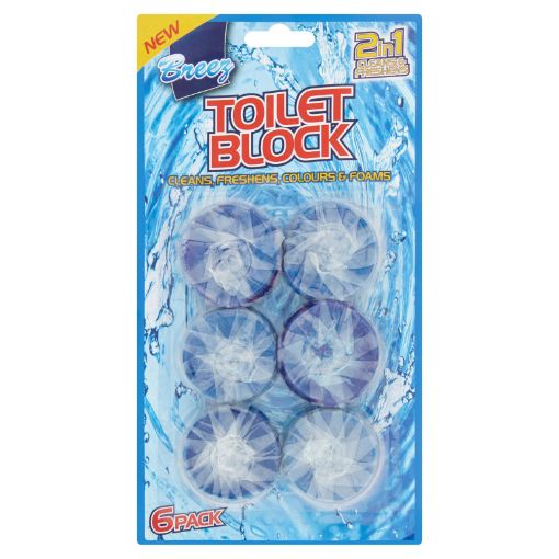 Picture of Breez - Toilet Block Blue 6sx50g