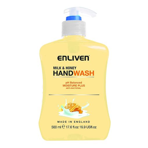 Picture of Enliven Moisturising Anti-bacterial Hand Wash Milk & Honey 500ml