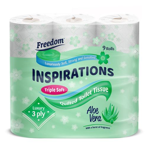 Picture of Freedom Insp.Toilet Roll Aloe Vera Soft Quilted 9s