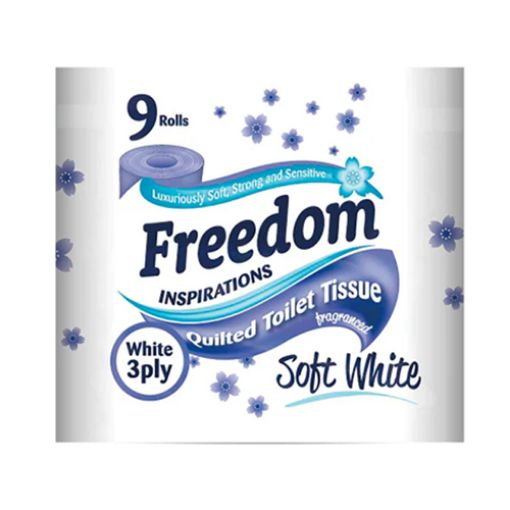 Picture of Freedom Insp.Toilet Roll White Soft Quilted 9s