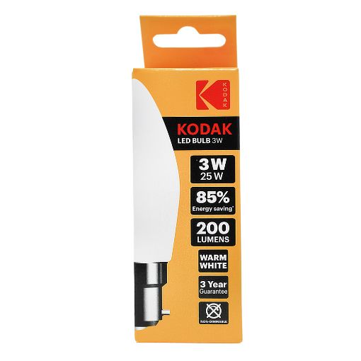 Picture of Kodak Bulb LED Candle B22 Warm 3W/25W