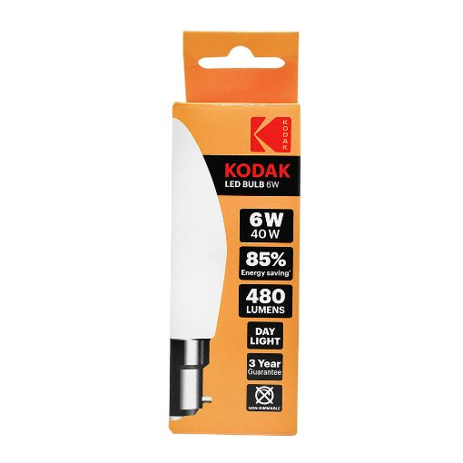 Picture of Kodak Bulb LED Candle E14 Screw Day 6W/40W