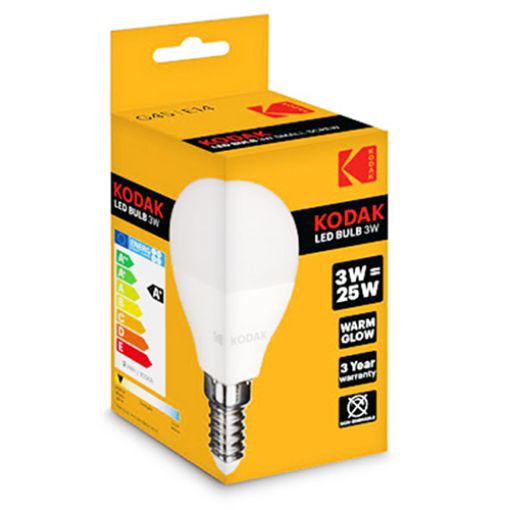 Picture of Kodak Bulb Led Golf E14 Screw Warm 3W/25W