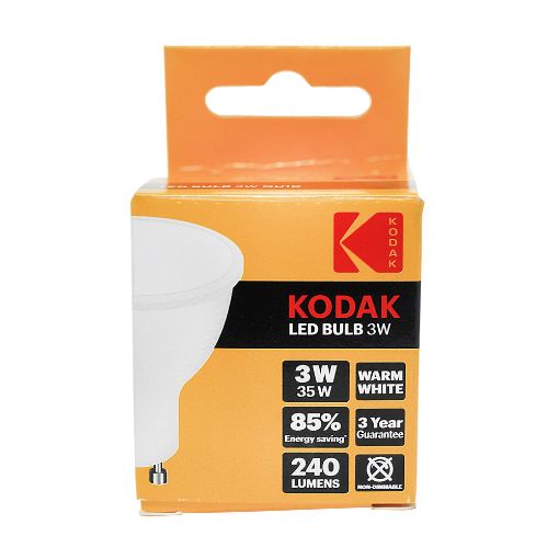 Picture of Kodak Bulb LED Gu10 Warm Glow 3W/35W