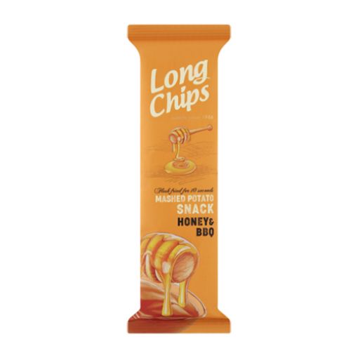 MaxMart Online . Long Chips Mashed Potato Snack Honey&BBQ 75g